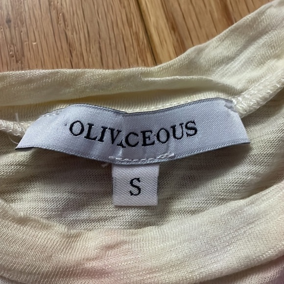 OLIVACEOUS Small Tie Diy Tee Shirt - Picture 2 of 6